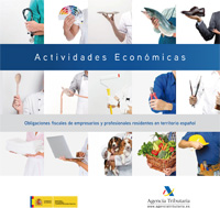Folleto informativo "Actividades económicas. Obligaciones fiscales de empresarios y profesionales residentes en territorio español"