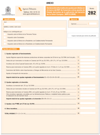 Proyecto de Orden de aprobación del modelo 282 “Declaración informativa anual de ayudas derivadas de la aplicación del Derecho de la Unión Europea”