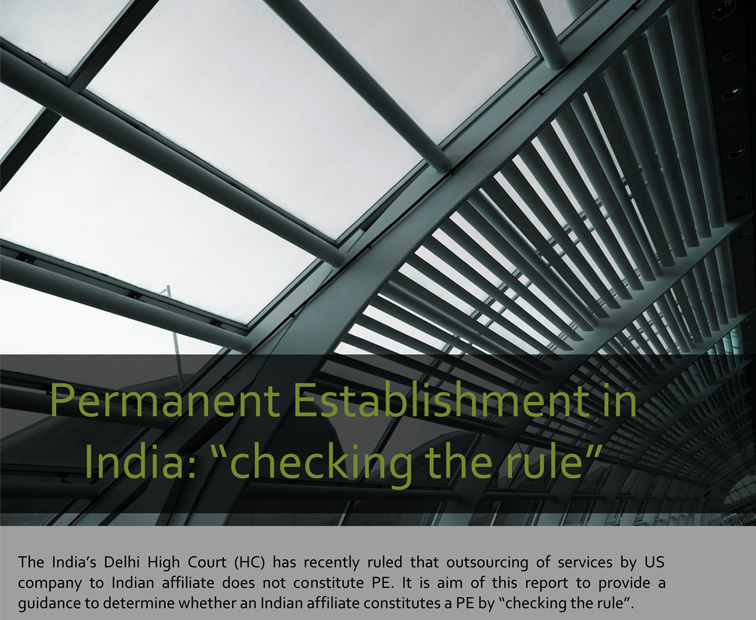 Permanent Establishment in India