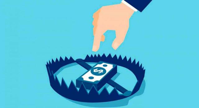Álava desarrolla la obligación TicketBAI, con efectos desde el 1 de enero de 2022 Álava desarrolla la obligación TicketBAI, con efectos desde el 1 de enero de 2022. Ilustración de cepo o trampa con dinero y una mano aproximándose a cogerlo