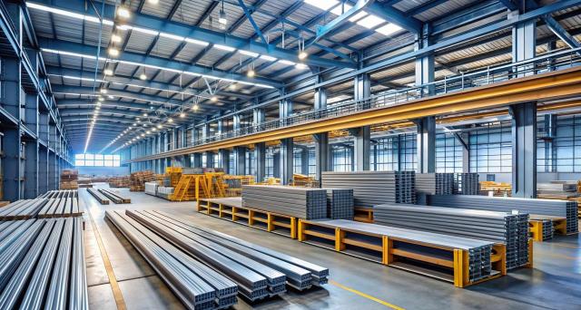 A efectos del ITP ha de calificarse como bien inmueble toda instalación, elemento o maquinaria al servicio de una explotación industrial, aunque las naves pertenezcan a un tercero. Imagen de un almacen de aluminios