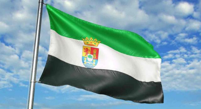 Presupuestos 2023 Extremadura. Bandera de Extremadura