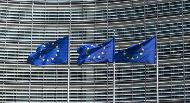 Dictámenes del Comité Económico y Social Europeo: recomendaciones políticas generales para abordar la crisis del coste de la vida en su conjunto y aumentar la resiliencia ante crisis futuras. Imagen de tres banderas de la Unión Europea ondeando