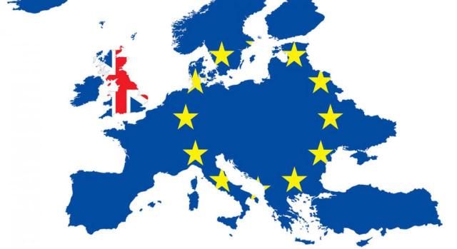 Brexit jornada. Imagen de una mapa de Europa