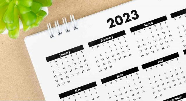 Calendario del contribuyente del mes de mayo. Calendario de sobremesa del año 2023