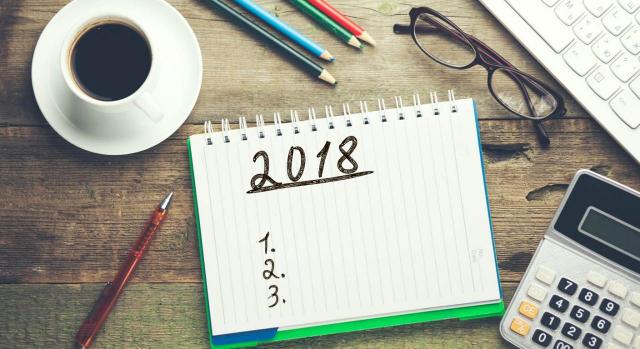 Calendario del contribuyente de enero de 2018