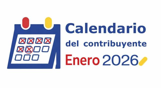 Calendario del contribuyente: Enero 2026 Calendario del contribuyente: Enero 2026. Imagen del logo del calendario del Contribuyente Enero 2026