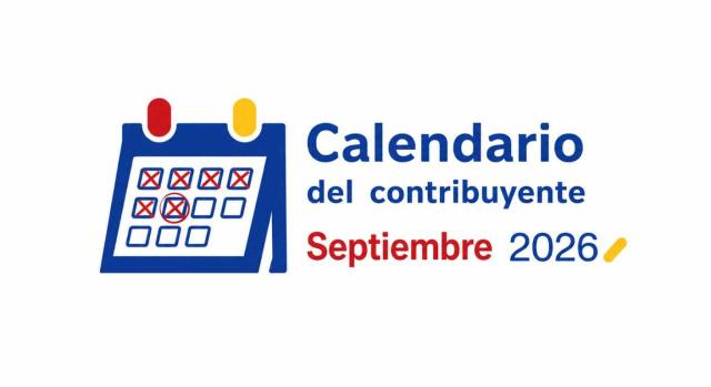 Calendario del contribuyente: Septiembre 2026 Calendario del contribuyente: Agosto 2026. Imagen del calendario del contribuyente de septiembre 2026