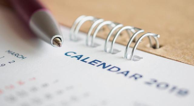 Calendario del contribuyente 2019 