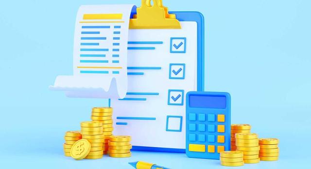 El TEAC cambia de criterio y reconoce que la rectificación de cuotas de IVA indebidamente repercutidas puede realizarse tanto mediante la regularización en autoliquidaciones posteriores como a través de la rectificación. Imagen del dibujo de una carpeta, con monedas y calculadora