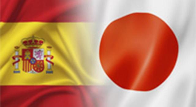 Convenio doble imposición. Imagen de la bandera de España y de Japón
