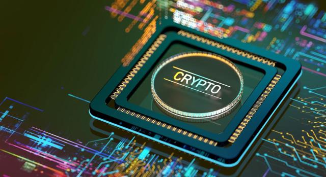 Proyecto de ley: transposición de la Directiva dac8 Transposición de la directiva dac8 para el control sobre proveedores de criptomonedas. Imagen de una cryptomoneda dentro de una CPU