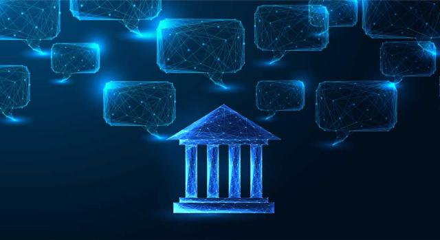 Modelo 017 de la Tasa de supervisión, análisis, asesoramiento y seguimiento de la política fiscal de la AIREF Aprobado el modelo 017 de la Tasa de supervisión, análisis, asesoramiento y seguimiento de la política fiscal por la prestación de los servicios de la Autoridad Independiente de Responsabilidad Fiscal (AIREF). Imagen de iconos de chat y palacio de justicia poligonales brillantes