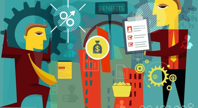 La persona física de la consulta tributaria de la DGT V2321-25, de 1 de diciembre de 2025, tiene previsto adquirir una clínica de ginecología con el objetivo de continuar desarrollando la misma actividad sanitaria Intento de aplicar la no sujeción del art. 7.1º de la Ley IVA a dos transmisiones distintas destinadas a una misma actividad económica realizada por el adquirente. Imagen del dibujo de dos personajes en el que sale la palabra beneficio y un saco de dinero además de mas cosas