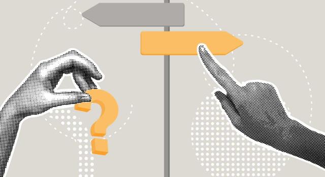 ATS: El incidente de aclaración o complemento de sentencia a instancia de parte, ¿puede conllevar la modificación de fundamentos de derecho y a la modificación del sentido del fallo? Imagen de dos manos elegiendo la dirección de una flecha