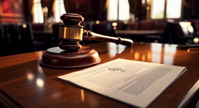 La filiación reconocida judicialmente después de la muerte del causante no modifica el devengo del Impuesto sobre Sucesiones y el TC rechaza aplicar una bonificación aprobada con posterioridad. Imagen de un mazo de juez sobre un escritorio junto a unos papeles