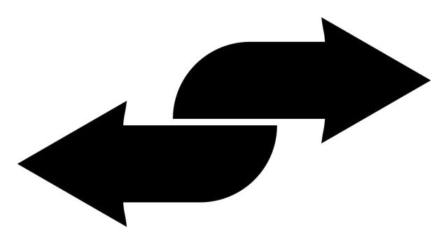 STS: Efectos fiscales en el IS, imputación temporal y contabilización de la declaración judicial sobrevenida de nulidad de una permuta STS: Efectos fiscales en el IS, imputación temporal y contabilización de la declaración judicial sobrevenida de nulidad de una permuta. Dos flechas negras sobre fondo blanco apuntando en direcciones opuestas