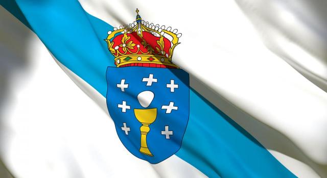 Galicia aprueba medidas fiscales favorables al contribuyente para 2024 y también 2023. Imagen de la bandera de Galicia