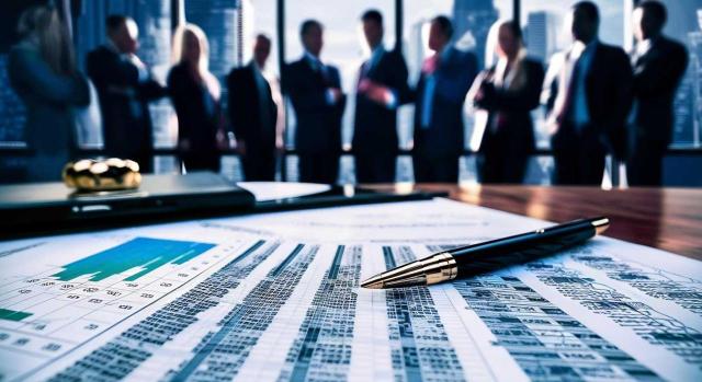 Transmisión de participaciones a entidad vinculada sometida a condición resolutoria antes de su dilución Transmisión de participación a entidad vinculada sometida a condición resolutoria antes de una ampliación de capital que diluiría la participación por debajo de lo mínimo exigido para la exención del art. 21 LIS. Imagen de una gráfica con un boli y al fondo unos cuantos empresrios