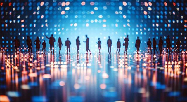 Participaciones sociales no cotizadas y su valoración en la derivación de responsabilidad El TEAC unifica criterio en cuanto a la valoración de participaciones no cotizadas en procedimientos de derivación de responsabilidad solidaria del art. 42.2 LGT. Imagen de un grupo irreconocible de personas en entornos de realidad virtual