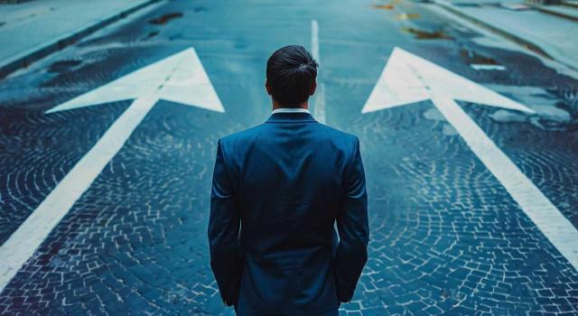 Régimen de impatriados: dos pagadores y umbral de 600.000 euros anuales calculado para cada uno El régimen especial de trabajadores desplazados es compatible con un segundo empleo y el umbral de 600.000 euros anuales que supone una retención mayor se calcula respecto de cada pagador. Imagen de un hombre trajeado de espaldas en dirección a unas flechas que hay en la calzada