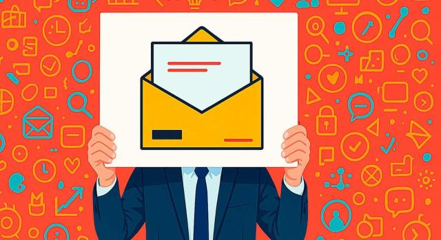 Se ha de seguir reteniendo si no hay notificación formal de levantamiento de embargo. Hombre tapándose la cara con un sobre