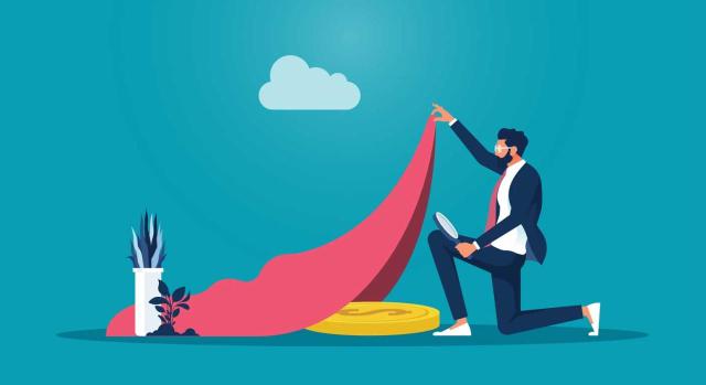 El TS reitera su doctrina sobre los requisitos del acuerdo de declaración de responsabilidad subsidiaria por "levantamiento del velo". Imagen del dibujo de una persona levantando un pañuelo rojo y debajo unas monedas