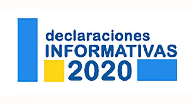 Declaraciones informativas. Imagen del logo de Declaraciones informativas 2020