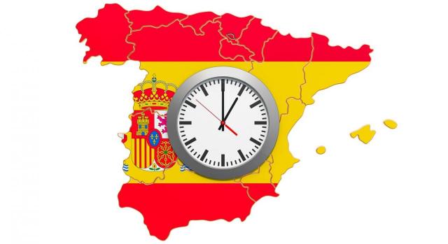 Extensión ámbito de aplicación de las medidas tributarias RDL 8/2020. Imagen del mapa de España con un reloj en el centro