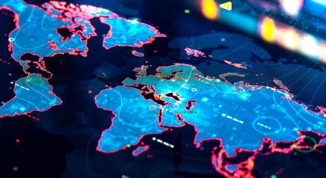 El TEAC cambia de criterio: grupo fiscal IS, devolución de retenciones a entidad no residente. Imagen de mapa mundi, de noche e iluminado