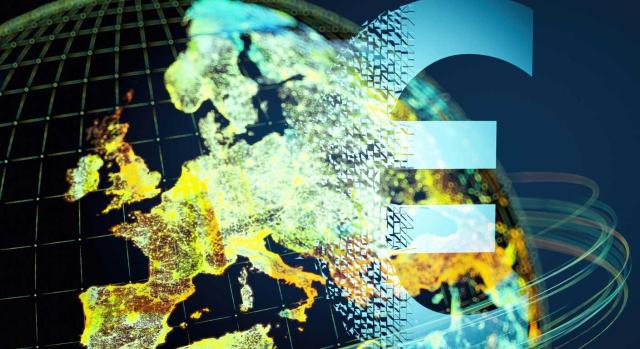 El Tribunal Supremo ha resuelto que los contribuyentes no residentes en el Impuesto sobre el Patrimonio, sujetos a tributación por obligación real, pueden aplicar el límite conjunto IRPF-IP. Imagen del mapa del mundo iluminado y el símbolo del euro superpuesto