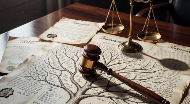 El Tribunal Supremo rectifica su doctrina moderna sobre el ius transmissionis y vuelve a la teoría clásica de la doble transmisión con consecuencias en el Impuesto sobre Sucesiones y Donaciones. Imagen de un árbol de la vida y encima el mazo de juez y la balanza