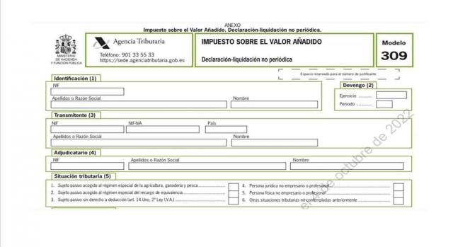 modelo 309 iva