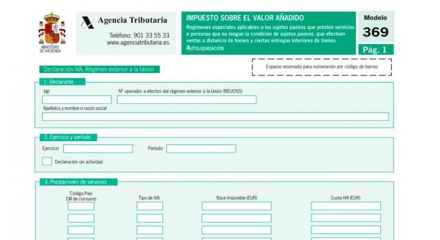 IVA modelo 369 formulario 035. IVA modelo 369