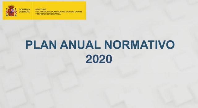 Reformas fiscales contenidas Plan Anual Normativo 2020. Imagen de la portada del documento oficial