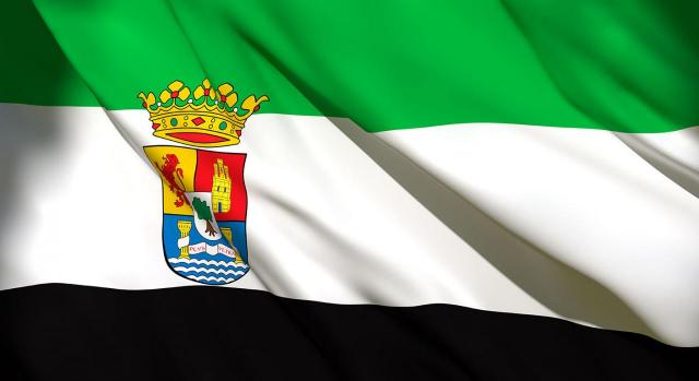 Suspensión de plazos administrativos en Extremadura. Bandera de Extremadura