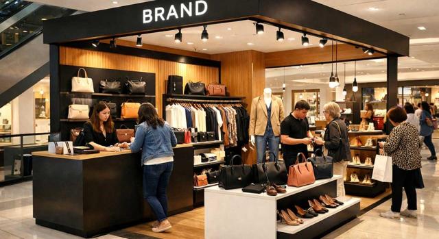 IAE: corners o stands de venta en establecimientos de otras entidades Las entidades que disponen de corners o stands de venta en establecimientos de otras entidades realizan una actividad que se ha de calificar como comercio al por mayor a efectos del IAE. Imagen de una tienda de ropa, zapatos y bolsos