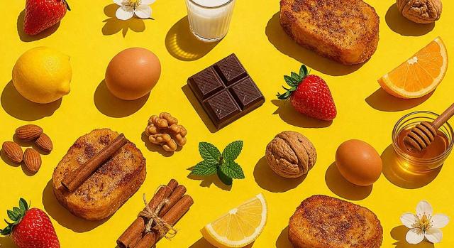 Selección de doctrina administrativa. Marzo 2026 (2.ª quincena). Imagen de varios alimentos de Semana Santa como torrijas y canela