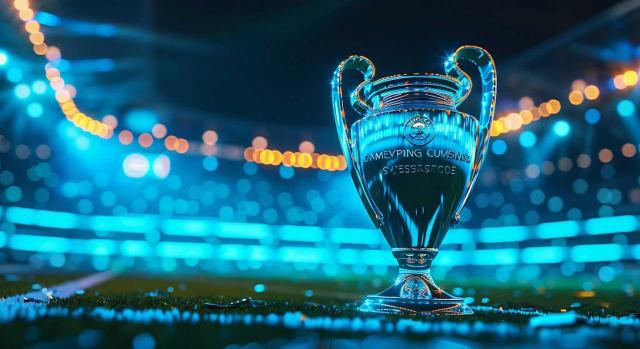 Medidas fiscales con motivo de la «UEFA Champions League Masculina 2027» UEFA Champions League Masculina 2027: medidas fiscales favorables a favor de la entidad organizadora, equipos participantes, no residentes que presten servicios y mercancías importadas. Imagen de un trofeo de futbol en un campo